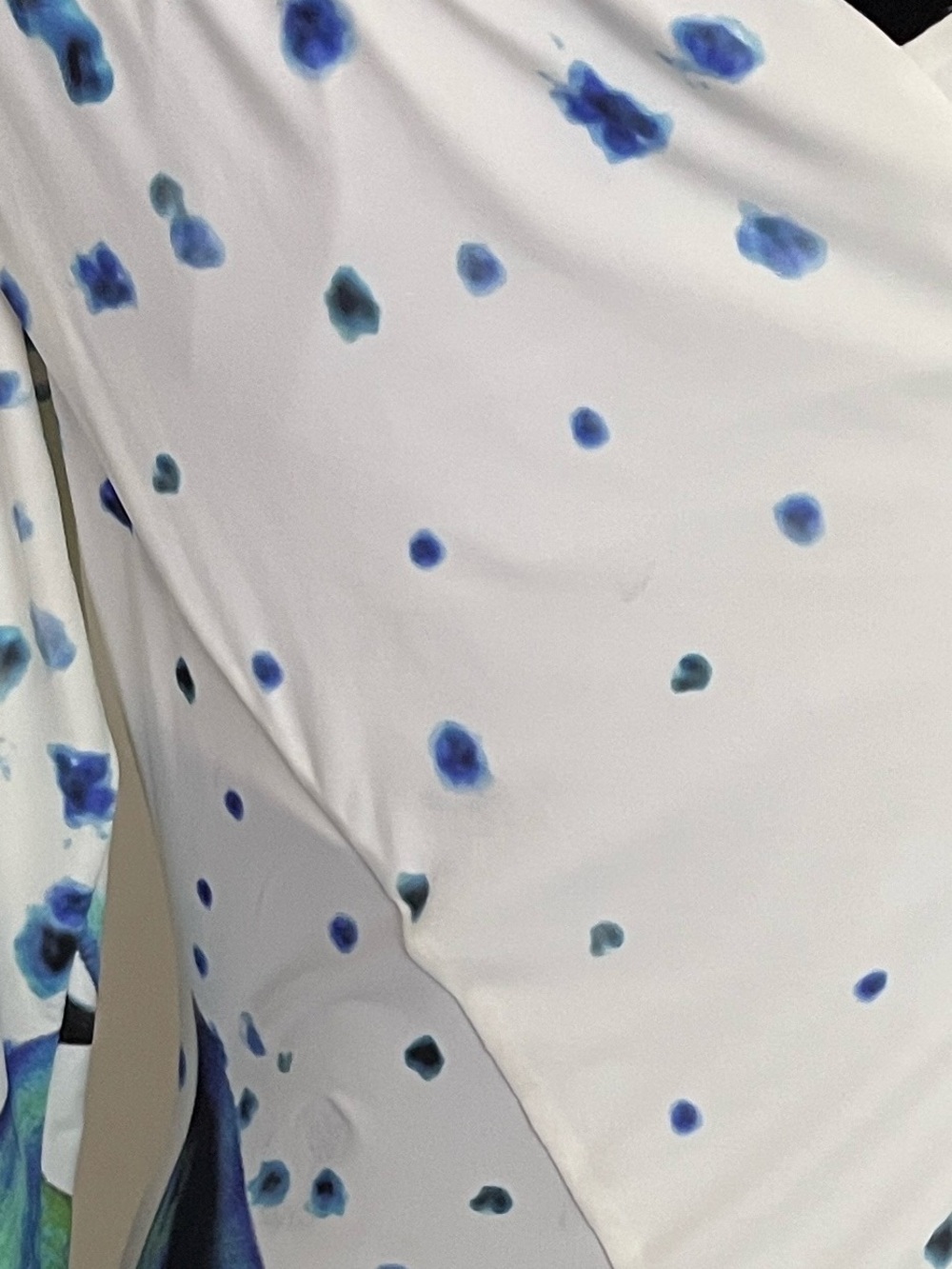Roberto Cavalli Maxi Dress Tropical Floral Wrap Blue Green and White IT 46 Large - Picture 13 of 13